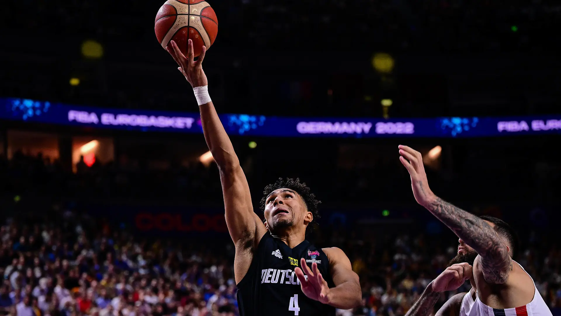 Maodo Lo 4 Deutschland, Frankreich vs. Deutschland, FIBA EuroBasket 2022, Basketball, 01.09.2022 *** Maodo Lo 4 Germany , France vs Germany, FIBA EuroBasket 2022, Basketball, 01 09 2022 Copyright: xkolbert-press/MarcxNiemeyerx