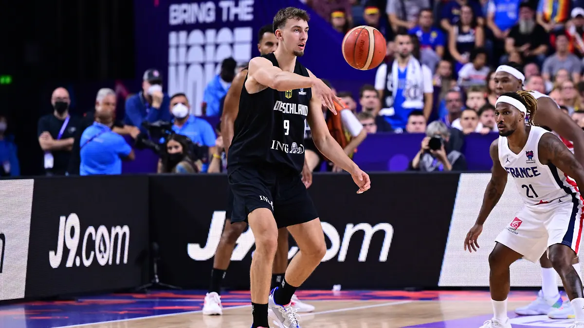 Franz Wagner #9 (Deutschland), Frankreich vs. Deutschland, FIBA EuroBasket 2022, Basketball, 01.09.2022 / action press