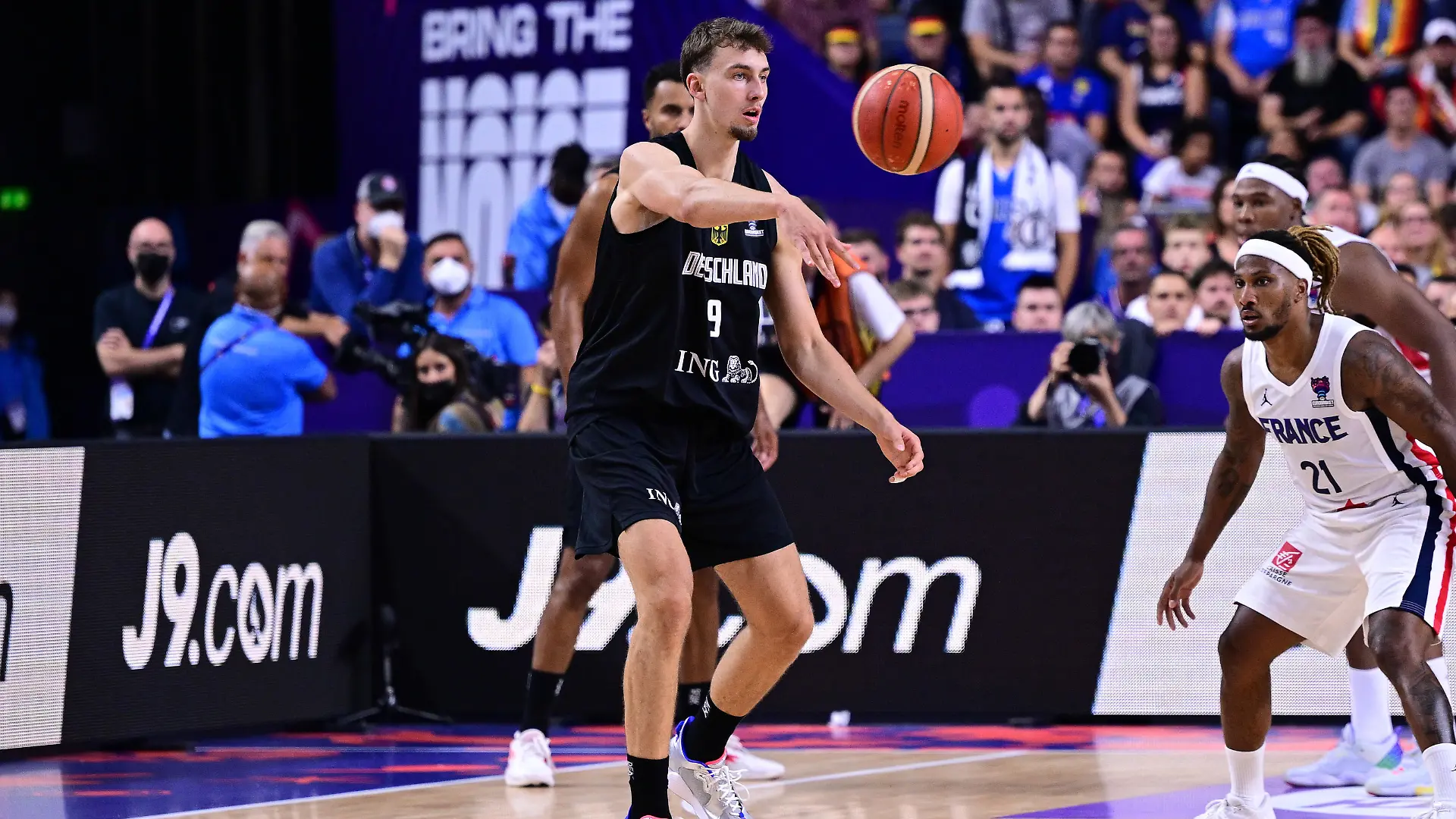 Franz Wagner #9 (Deutschland), Frankreich vs. Deutschland, FIBA EuroBasket 2022, Basketball, 01.09.2022 / action press