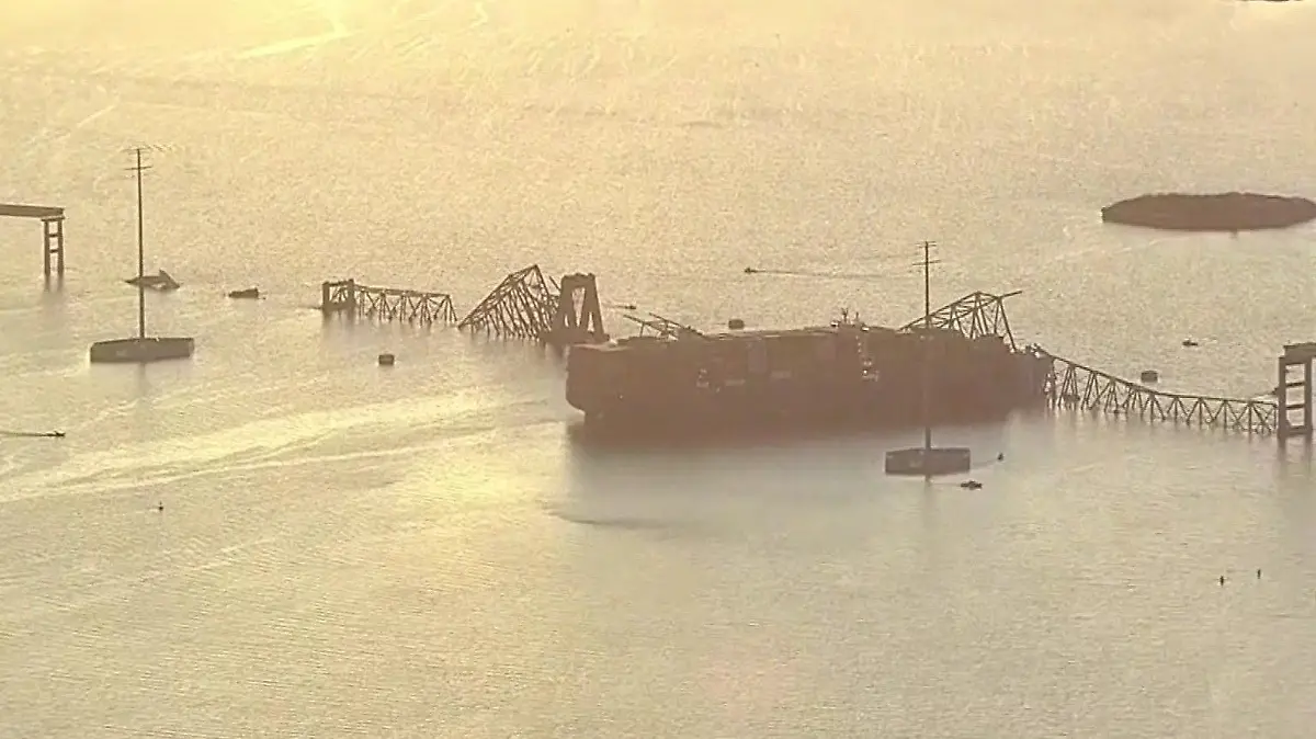 Das Schiff hat die Brücke in Baltimore zum Einsturz gebracht.