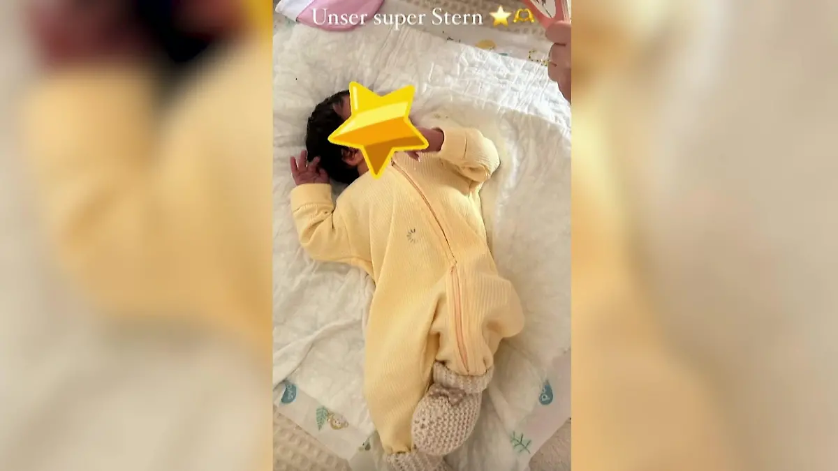 Neues Foto von ,,Let's Dance“-Baby Stella Renata und Valentin Lusin