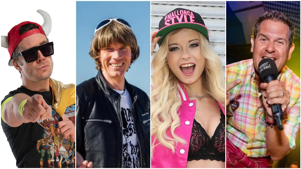 Lorenz Büffel, Mickie Kraus, Mia Julia und Peter Wackel sind startklar