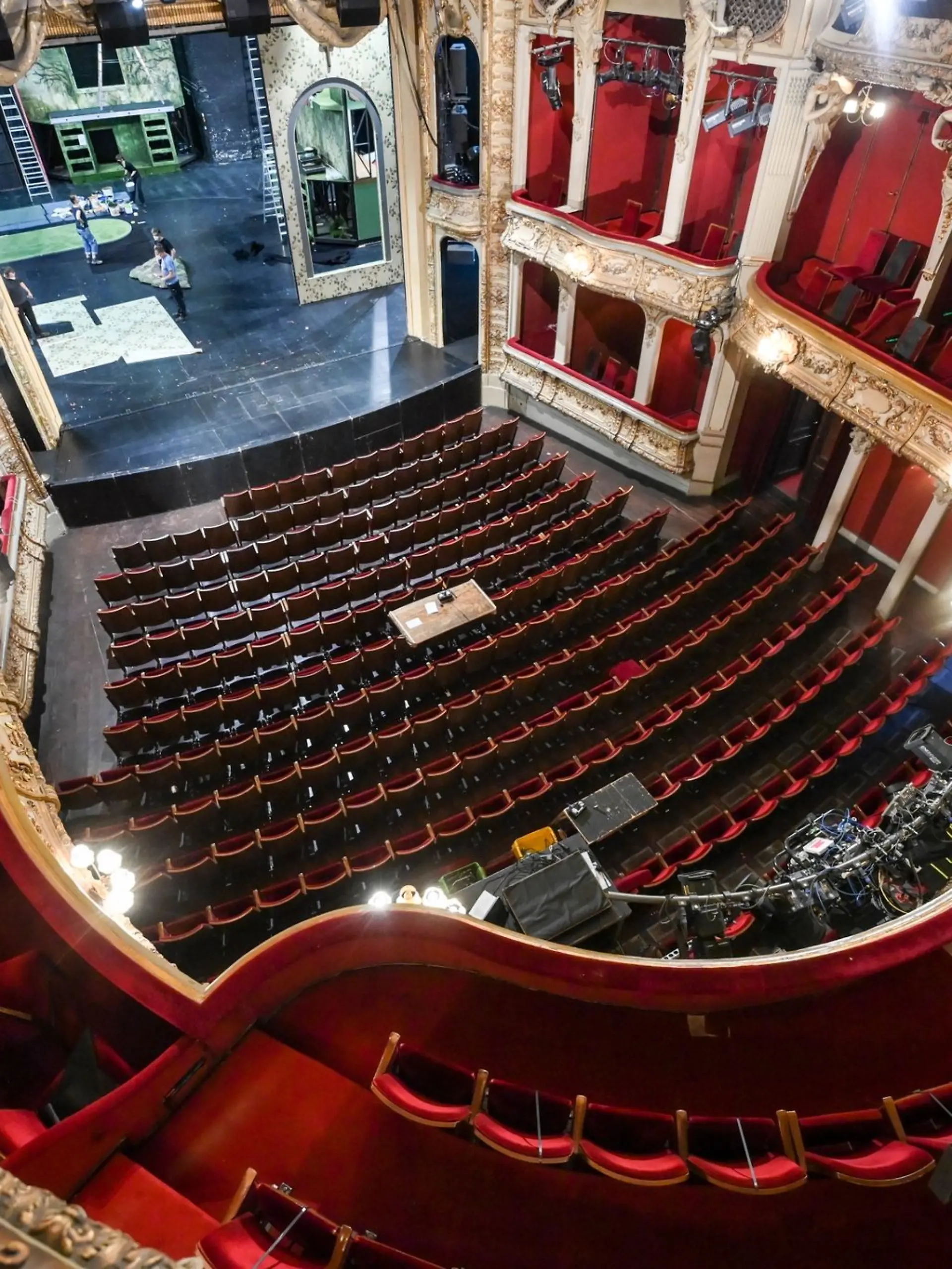 Blick in den leeren Zuschauersaal des Theaters «Berliner Ensemble» (BE).