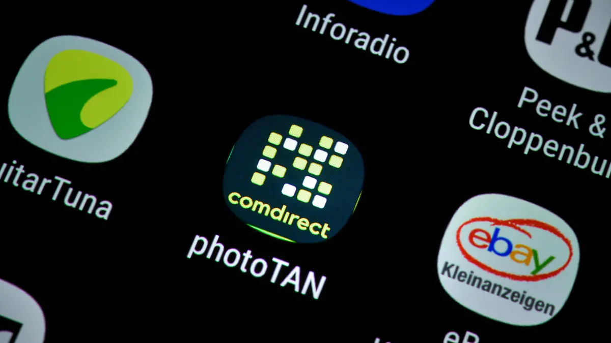Smartphone, Display, App, comdirect photoTAN