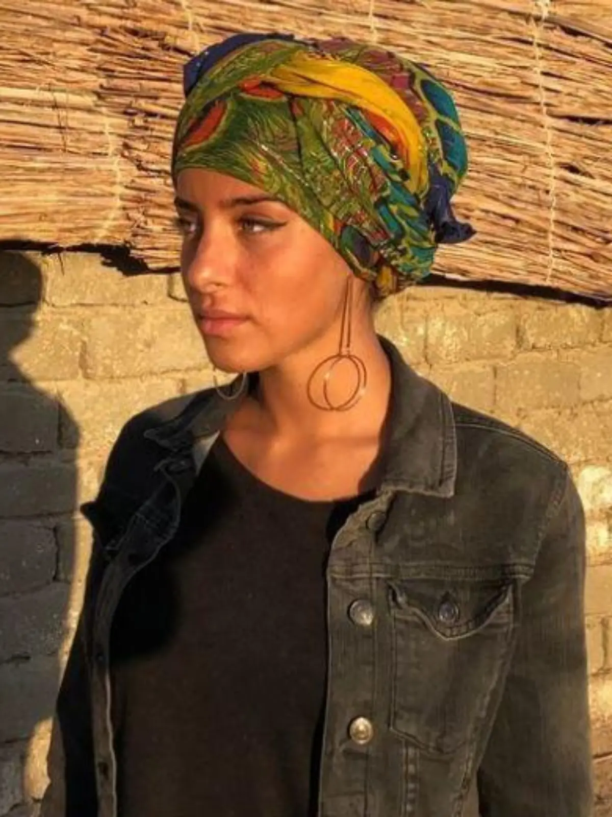 Leyla Lahouar, bevor sie sich die Nase korrigieren und die Lippen unterspritzen ließ.