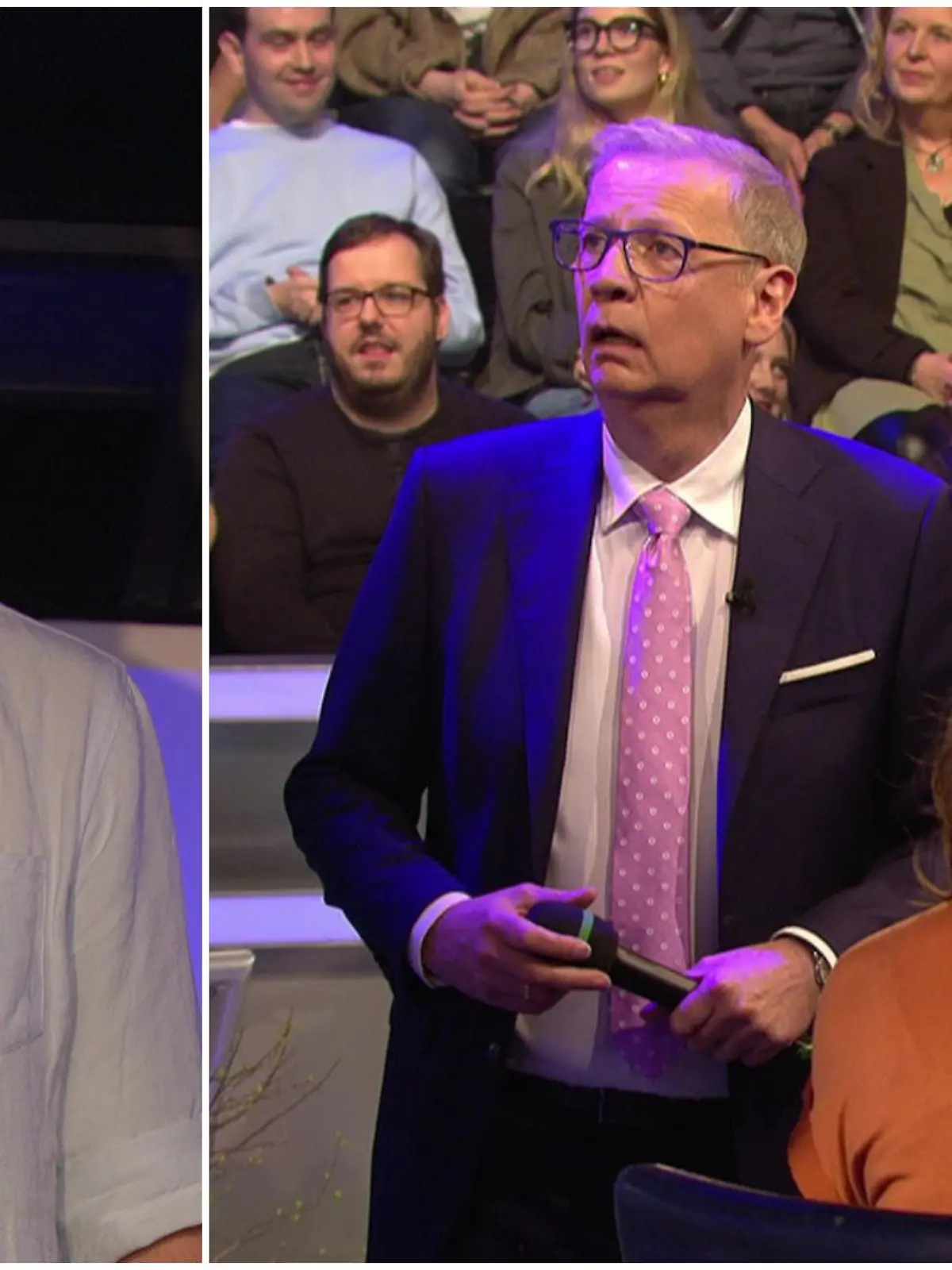 Dieser Publikumsjoker möchte das Mikro am liebsten gar nicht mehr abgeben.