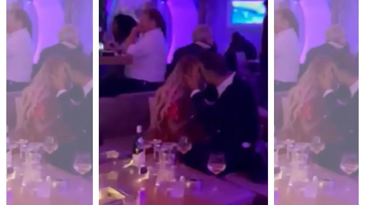 Giulia Siegel ganz innig mit Simone Ballacks neuem Freund auf der selben Party