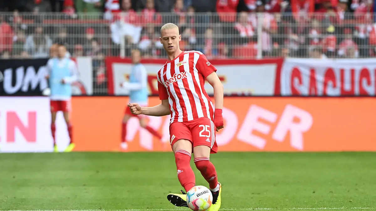 Fussball, Herren, Saison 2022/2023, 1. Bundesliga 7. Spieltag, 1. FC Union Berlin - VfL Wolfsburg, Timo Baumgartl 1. FC Union Berlin, 18.09. 2022, *** Football, Men, Season 2022 2023, 1 Bundesliga 7 Matchday , 1 FC Union Berlin VfL Wolfsburg, Timo Baumgartl 1 FC Union Berlin , 18 09 2022, Copyright: xMatthiasxKochx