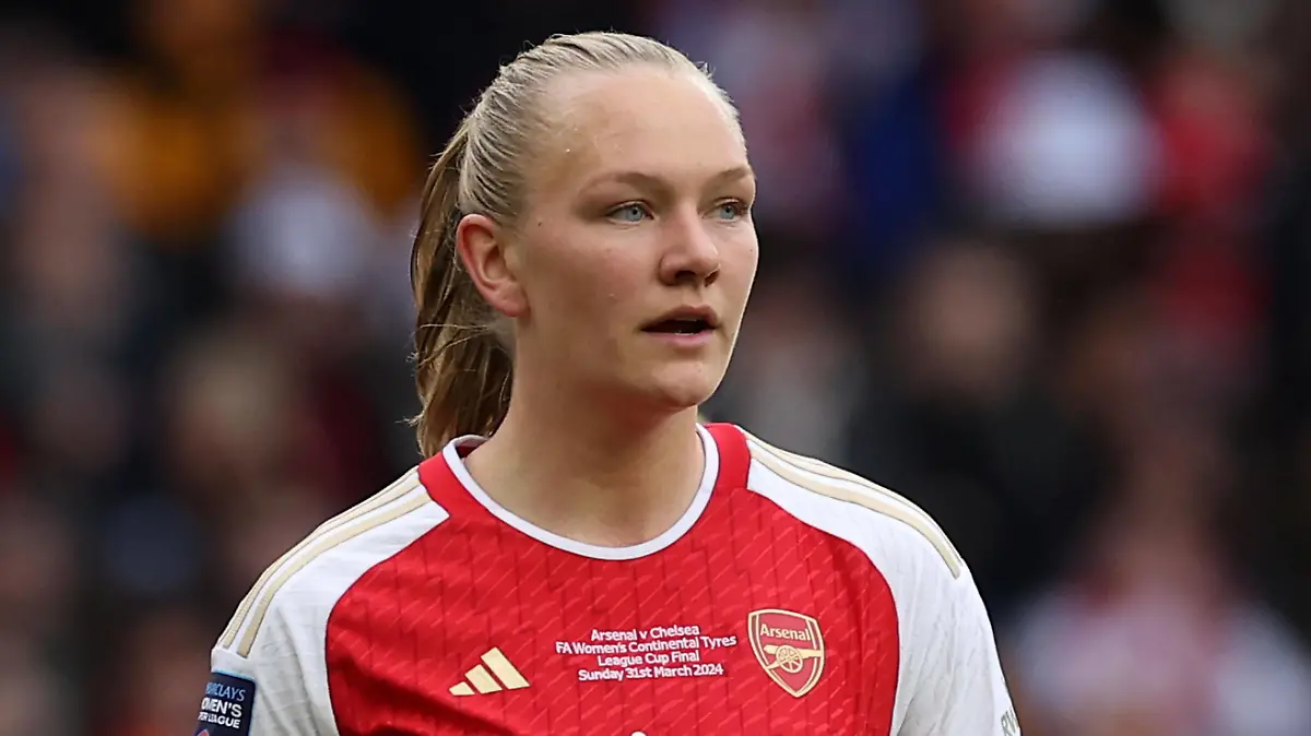 Arsenal Women v Chelsea Women, Wolverhampton, UK - 31 Mar 2024 Frida Maanum of Arsenal Women during the Continental Tyres League Cup Final match between Arsenal Women and Chelsea Women at Molineux Stadium, Wolverhampton on 31 March 2024. Wolverhampton Molineux Stadium West Midlands England Copyright: xJamesxWhitehead/PPAUKx PPA-103122