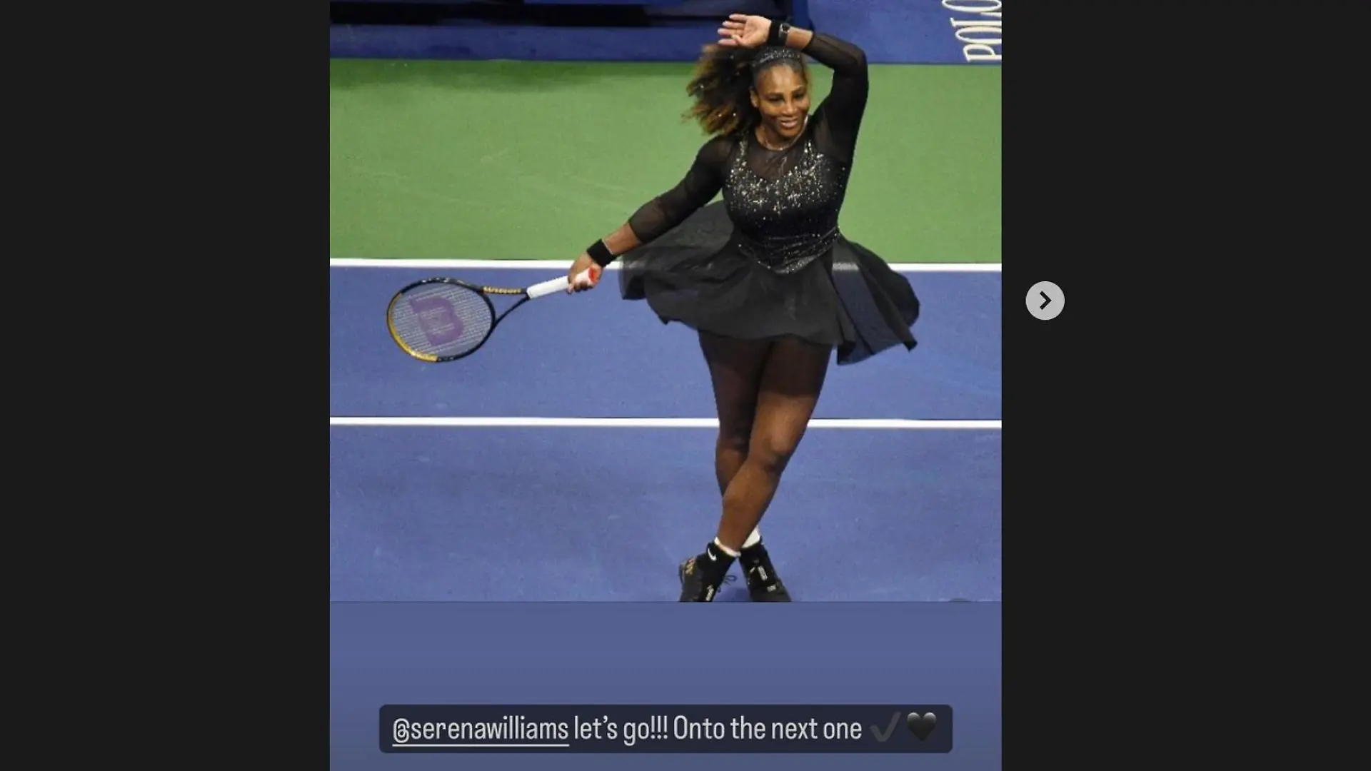 Lewis Hamilton postet seine Glückwünsche für Serena Williams bei Instagram.