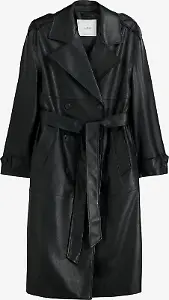 Bershka Mantel aus Kunstleder