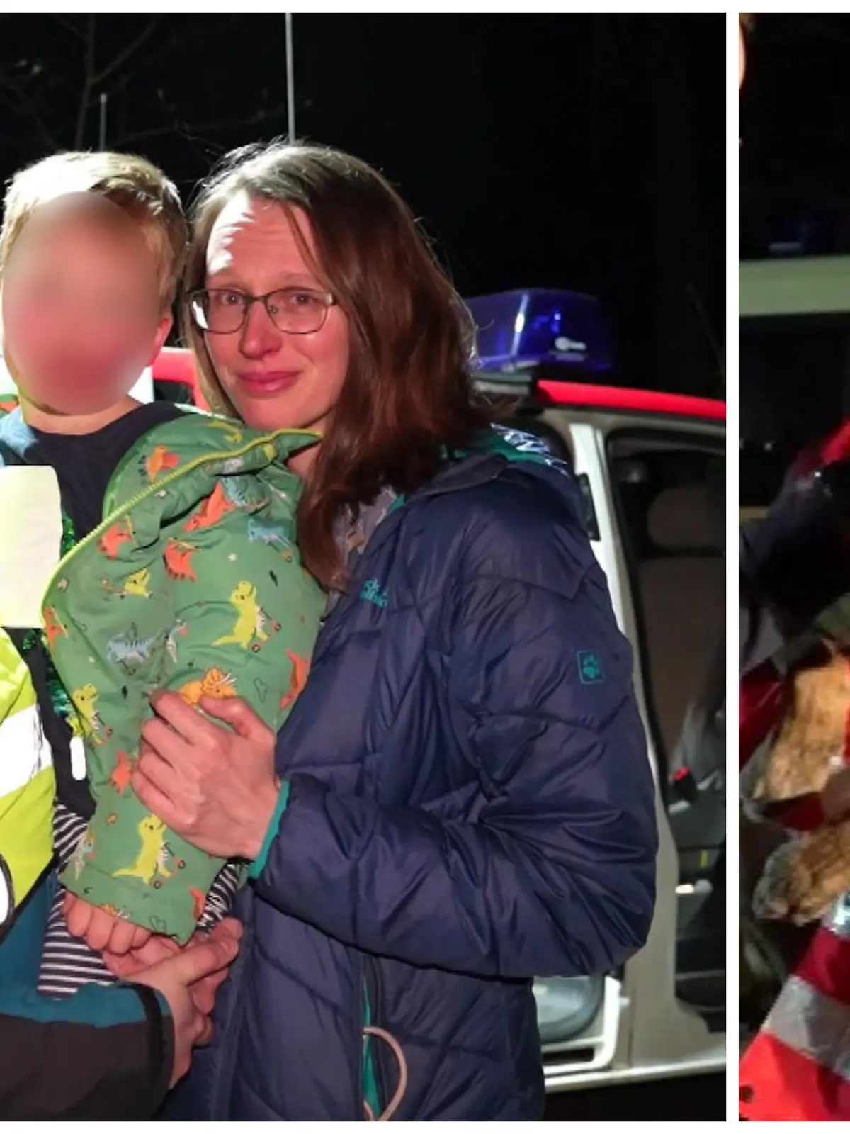 Jonas (5) irrt neun Stunden allein im Elbsandsteingebirge umher - bis er von Rettungshündin Blair erschnüffelt wird. Die Eltern sind erleichtert.