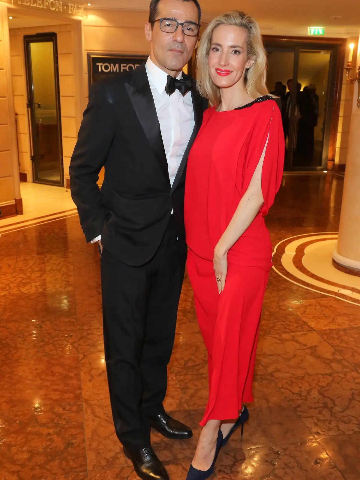  Schauspieler Erol Sander  Frau Caroline Goddet im Hotel Bayerischer Hof, Promenadeplatz 2, Muenchen beim Deutschen Filmball Copyright imago stock&people GmbH/Tinkeres Datum: 16.01.2016 Erol Sander *** Actor Erol Sander Woman Caroline Goddet in Hotel Bavarian Yard Promenadeplatz 2 Munich the German Film ball Copyright Imago Stick Celebrities GmbH Date 16 01 2016 Erol Sander