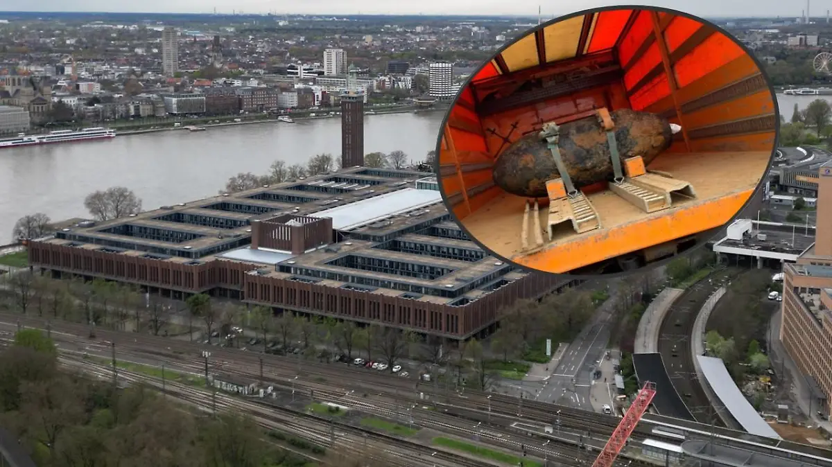 Eine Weltkriegsbombe hielt das Sendezentrum von RTL auf Trab.