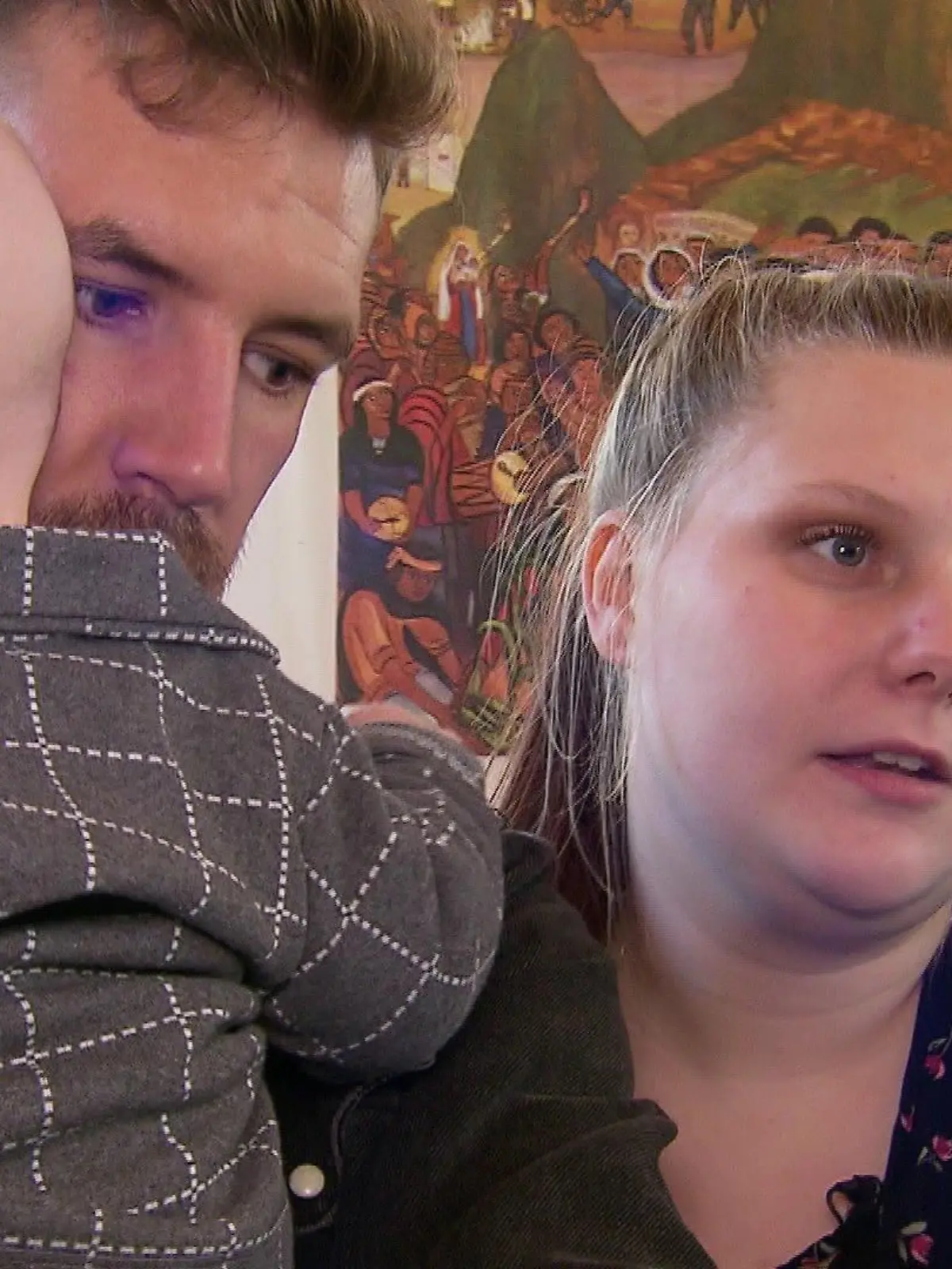 Tim Katzenbauer und Lavinia Wollny mit Baby