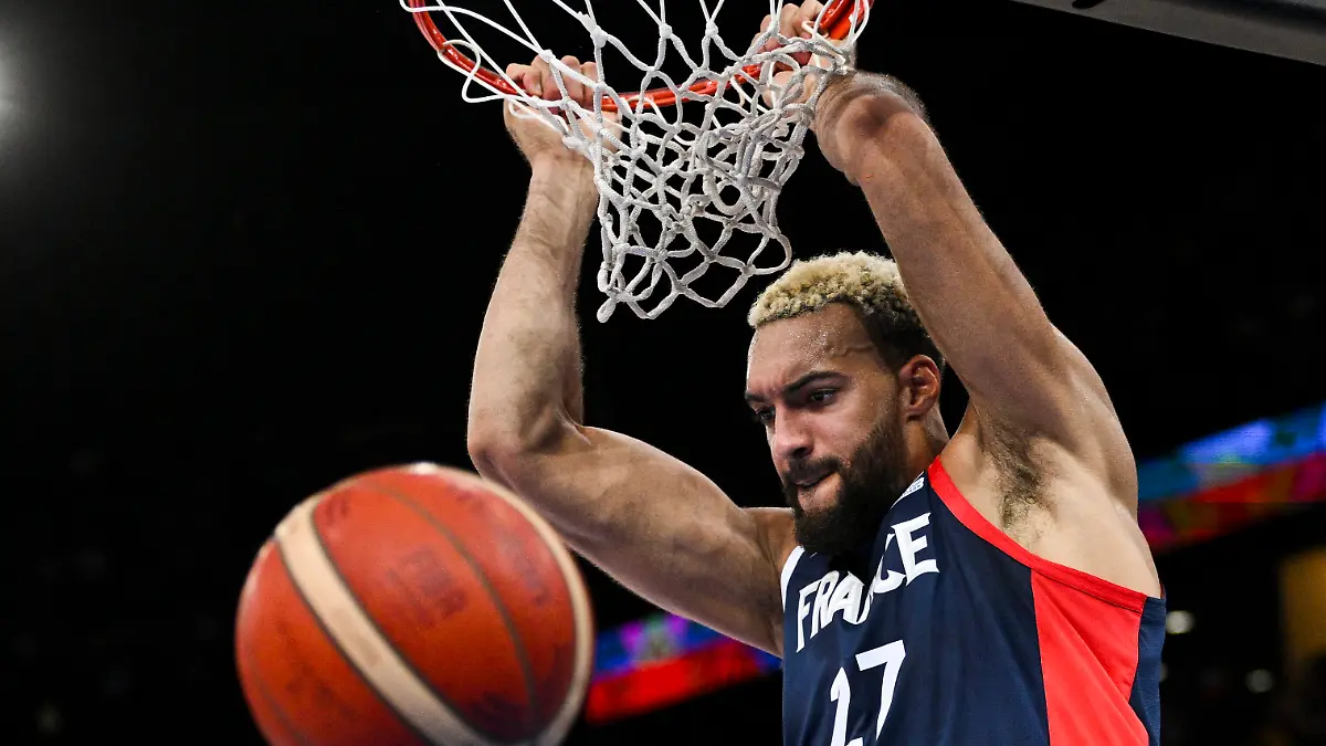 Rudy GOBERT Fra BASKETBALL : France vs Republique Tcheque - Qualification coupe du Monde 2023 - 24/08/2022 JBAutissier/Panoramic PUBLICATIONxNOTxINxFRAxITAxBEL