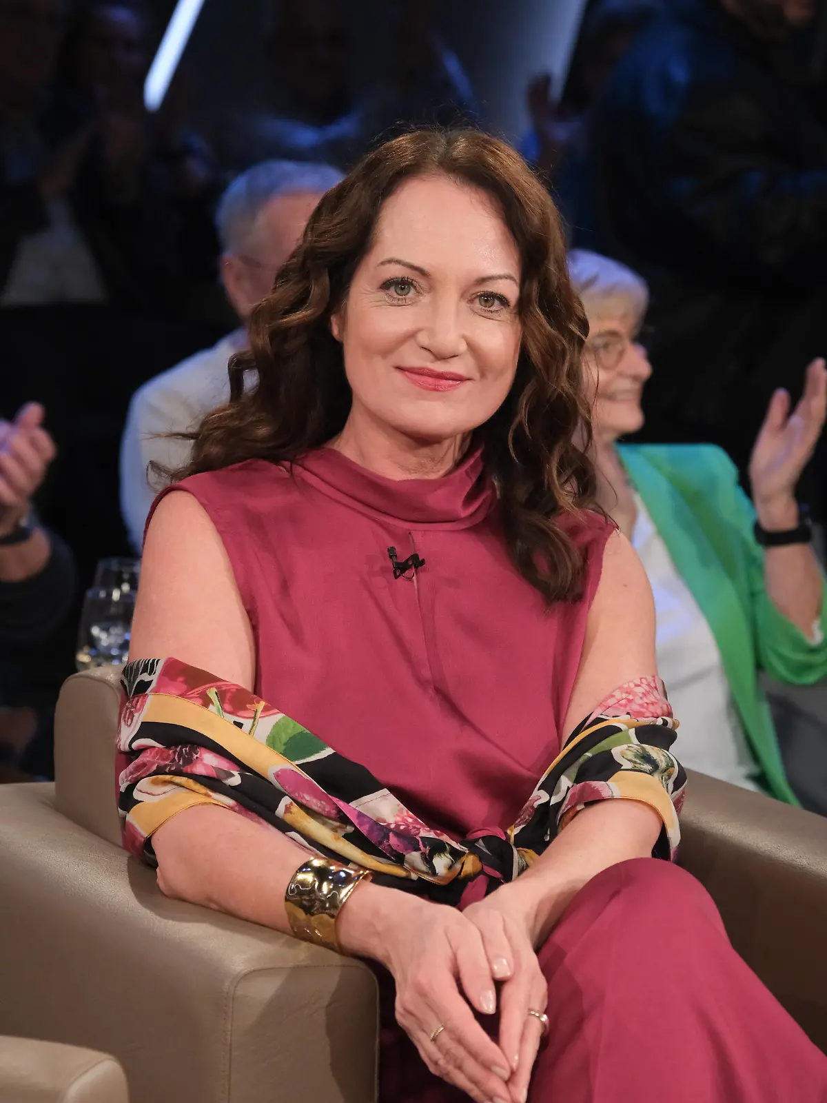 Natalia Wörner zu Gast in der NDR Talk Show, Fototermin am 15.3.2024 im Fernsehstudio Hamburg Lokstedt *** Natalia Wörner as a guest on the NDR Talk Show, photo session on 15 3 2024 in the Hamburg Lokstedt TV studio