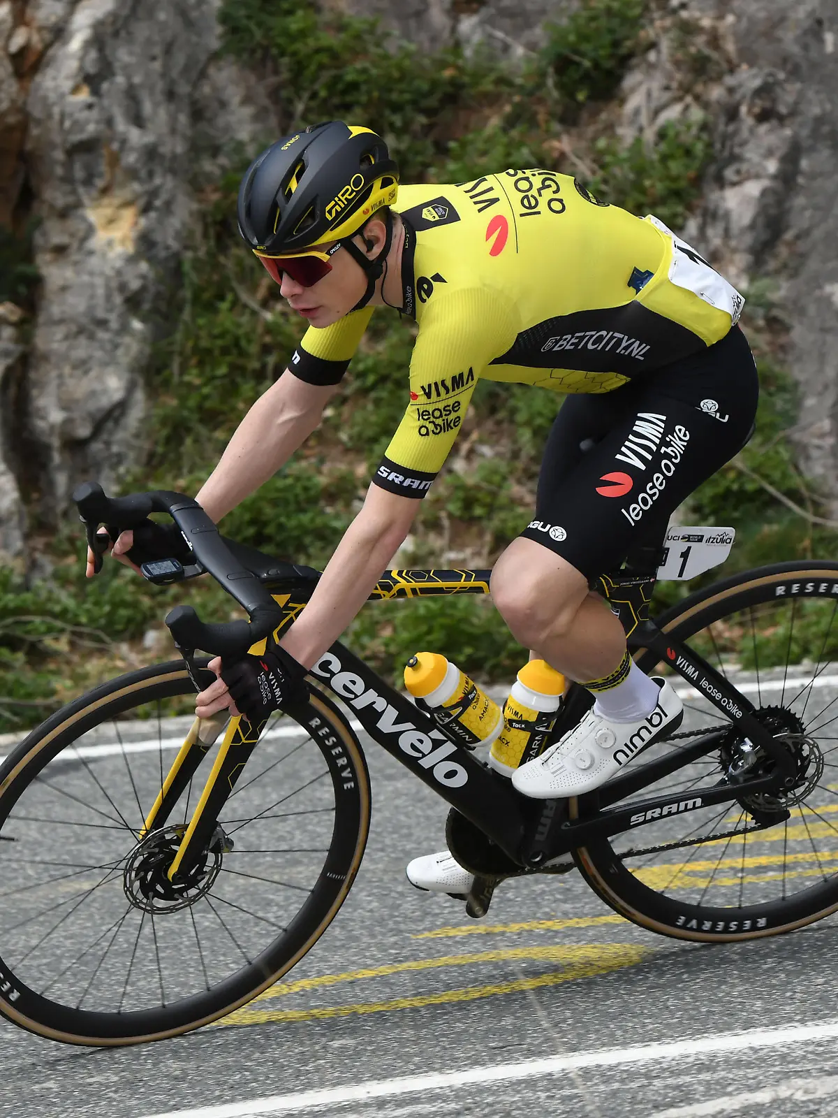 03-04-2024 Itzulia Basque Country Tappa 03 Ezpeleta - Altsasu 2024, Visma - Lease A Bike Vingegaard, Jonas PUBLICATIONxNOTxINxITAxFRAxNED