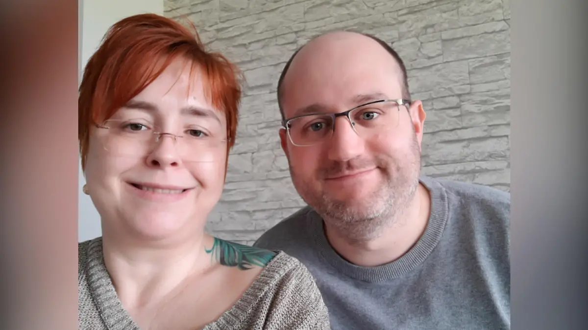 Susanne Waibel mit ihrem Mann Tobias Waibel