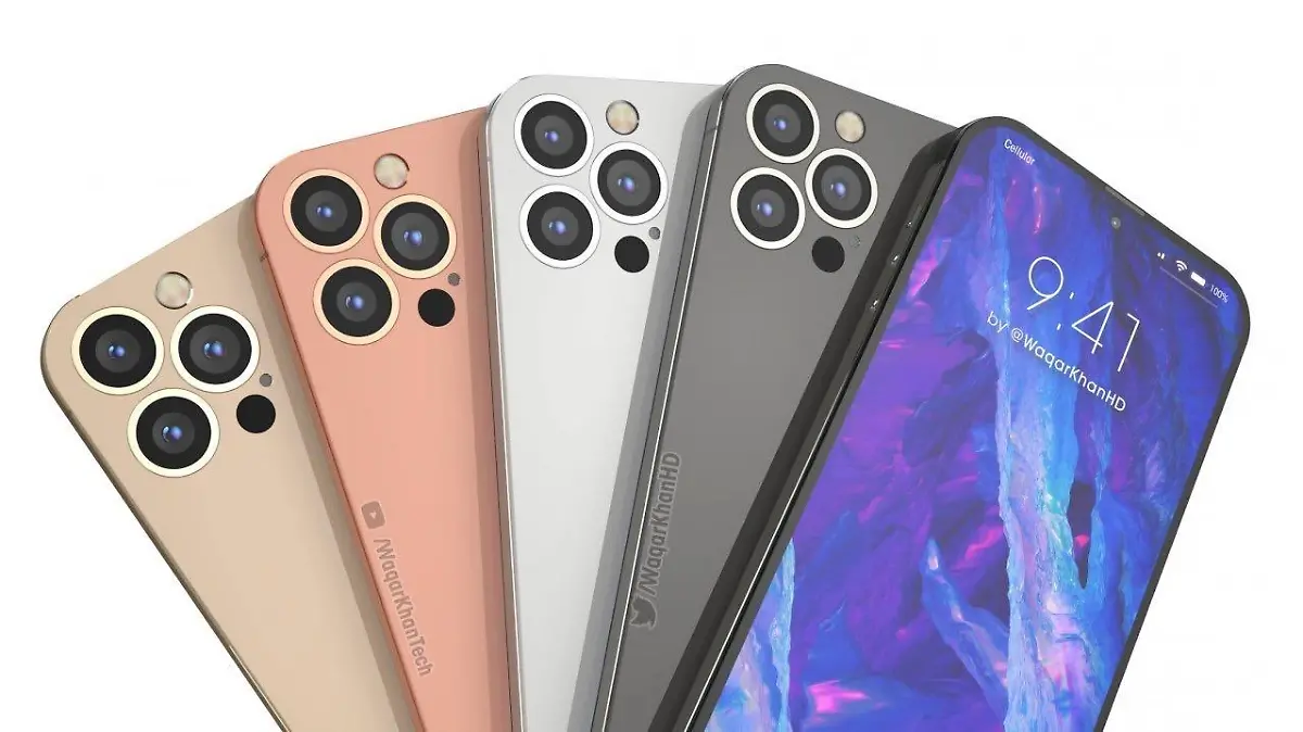 iPhone 14 in verschiedenen Farben abgebildet,