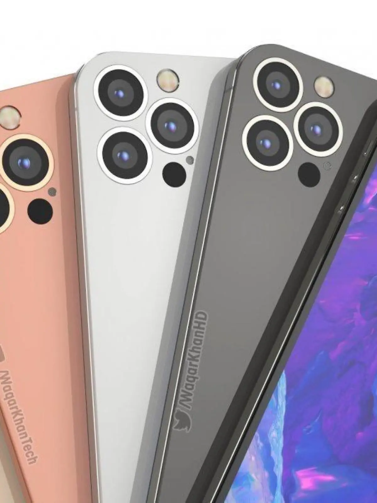 iPhone 14 in verschiedenen Farben abgebildet,