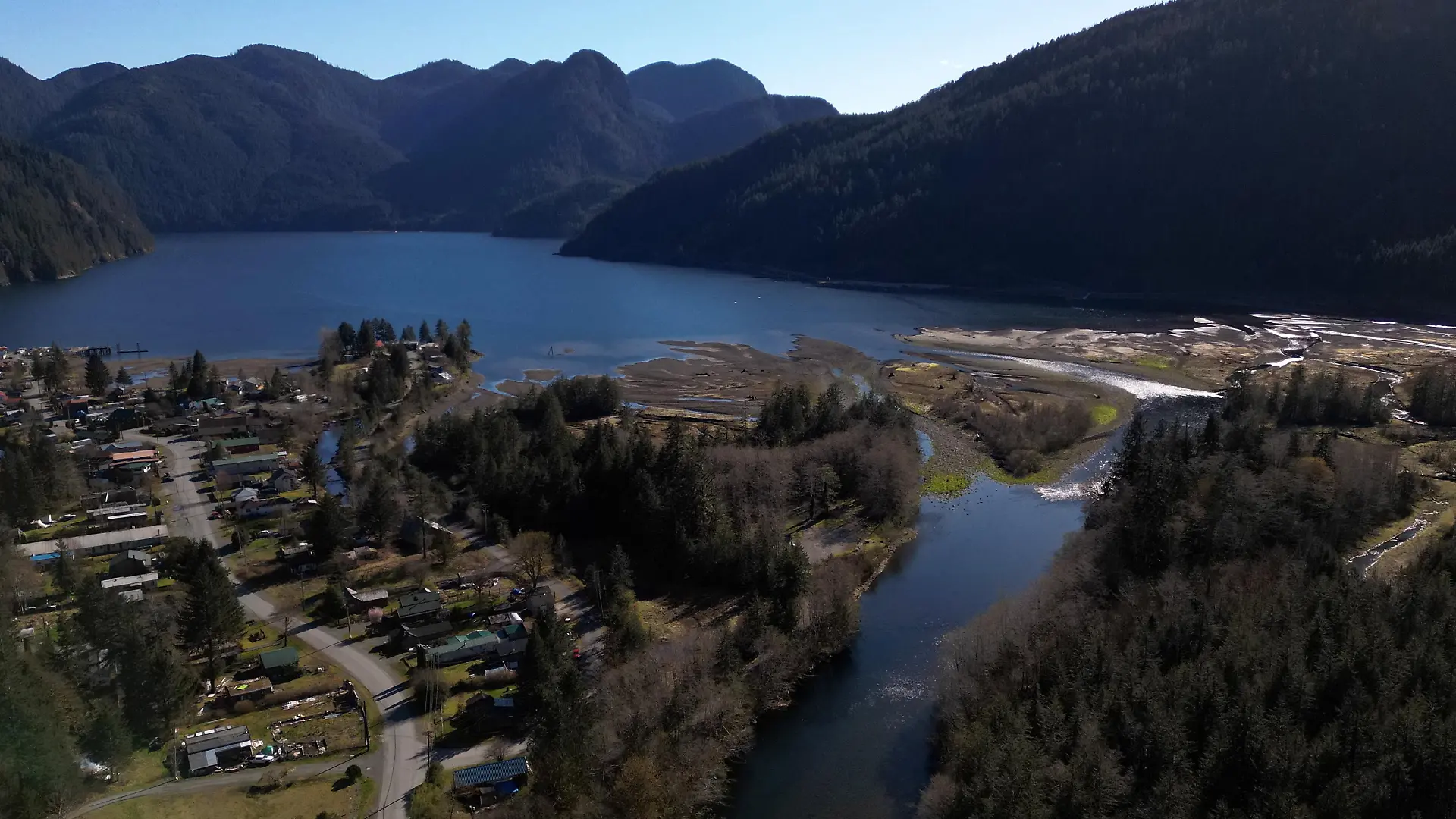 April 4, 2024, Zeballos, Bc, CAN: The village of Zeballos, B.C., on Thursday, April 4, 2024. (Credit Image: © Chad Hipolito/The Canadian Press via ZUMA Press) / action press