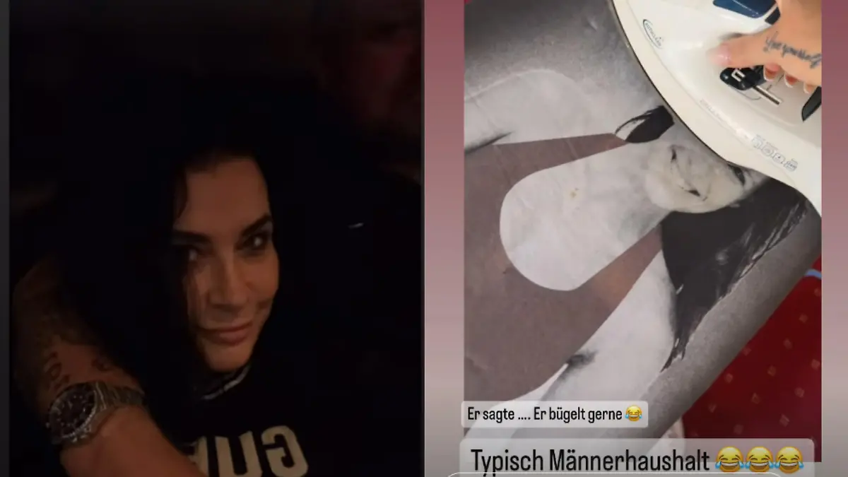Hier zeigt uns Iris Klein ihren neuen Freund