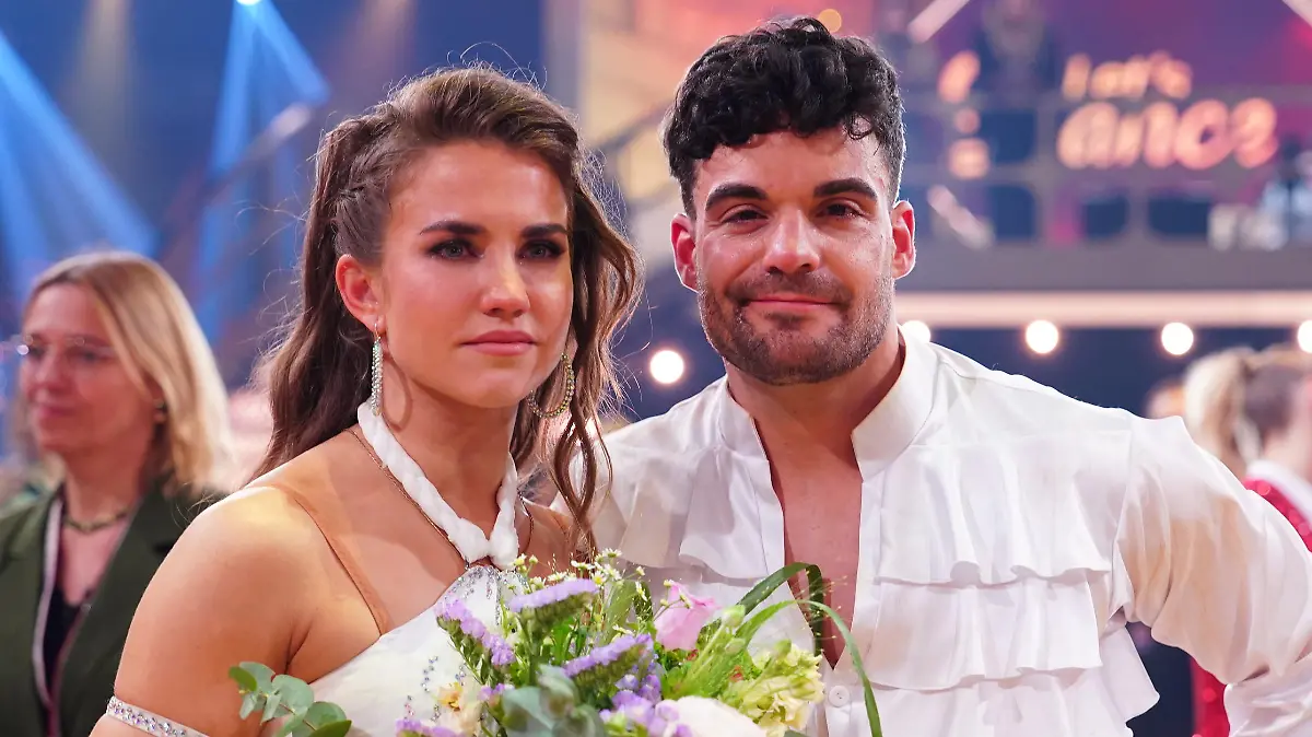 Stefano Zarrella und Mariia Maksina scheiden aus. in der 17. Staffel der RTL-Tanzshow 'Let's Dance' im MMC Coloneum. Köln