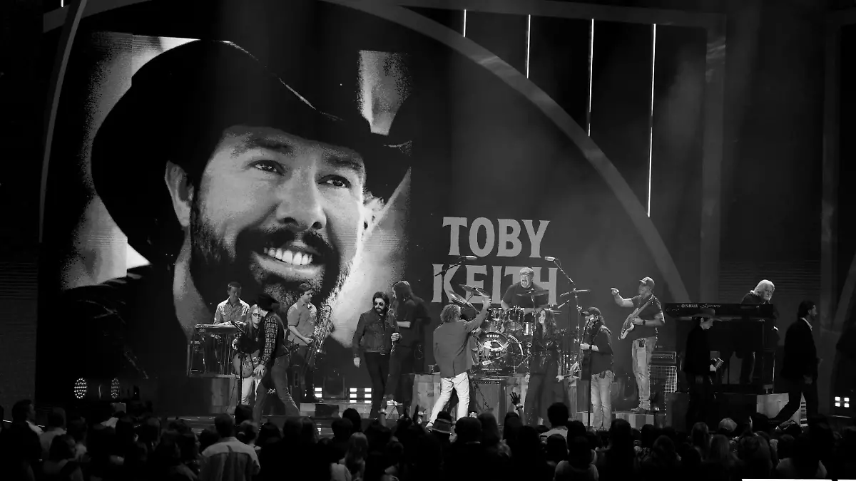 A view during a tribute to country legend Toby Keith at the CMT (Country Music Television) Music Awards in Austin, Texas, U.S., April 7, 2024. REUTERS/Kevin Wurm