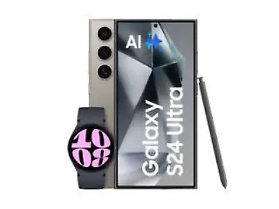 Samsung Galaxy S24 Ultra + o2 Mobile M mit 25 Gigabyte + Galaxy Watch 6 gratis (im Monat)