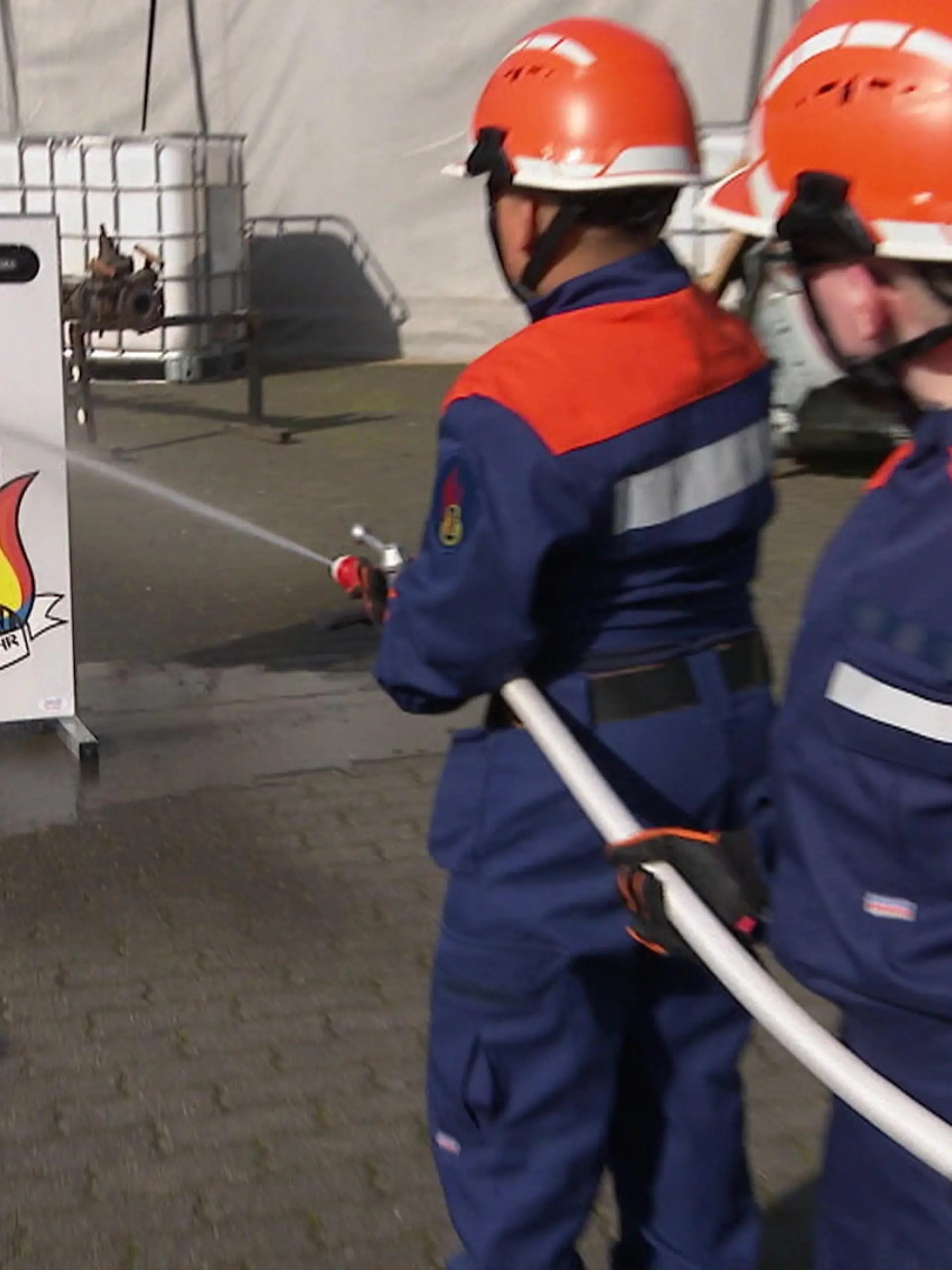 Bild zu: "Übung der Kinderfeuerwehr"