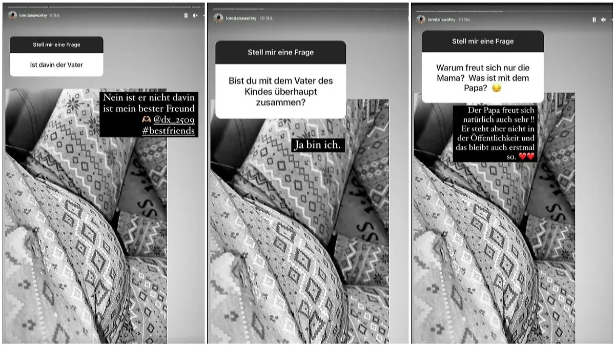 Loredana Wollny verrät in einer Fragerunde mehr zum Vater ihres Kindes.