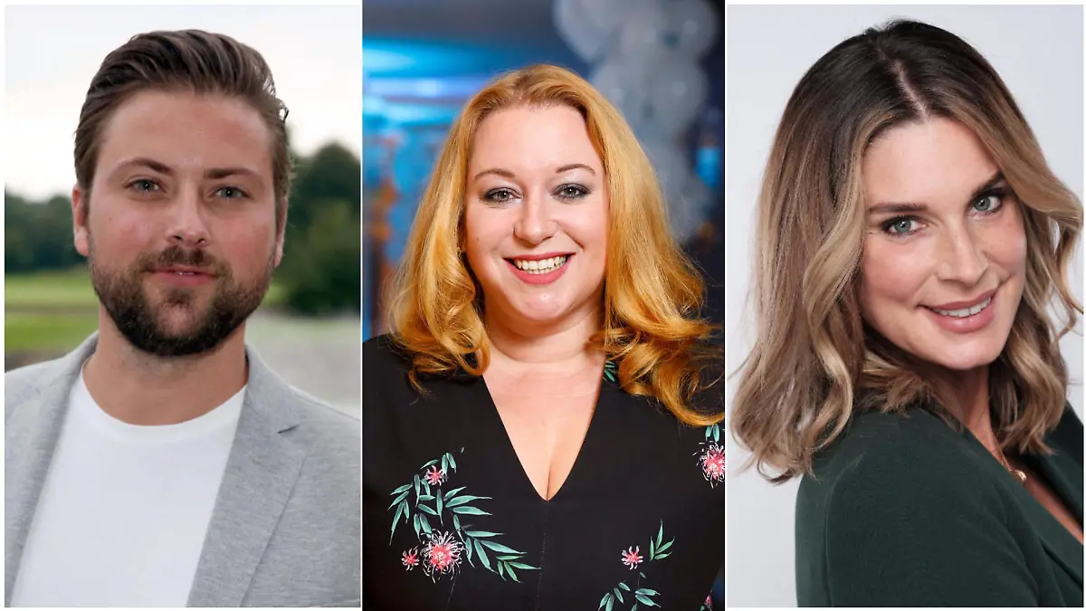 Junge Großeltern: Felix von Jascheroff, Rebecca Siemoneit-Barum und Claudelle Deckert