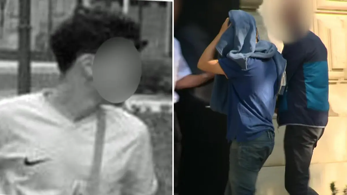 Eine Fotocollage mit zwei Männern.