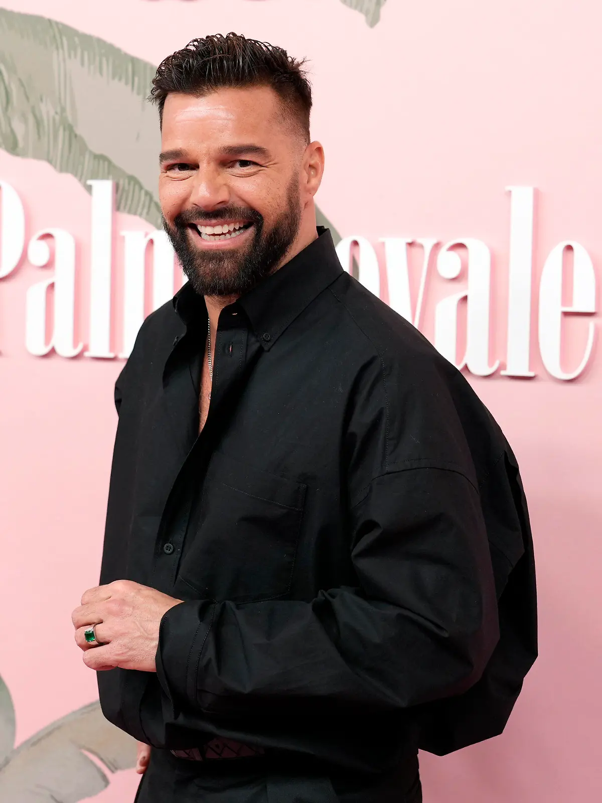 Ricky Martin, a cast member in "Palm Royale," poses at the premiere of the Apple TV+ series at the Samuel Goldwyn Theatre, Thursday, March 14, 2024, in Beverly Hills, Calif. (AP Photo/Chris Pizzello)