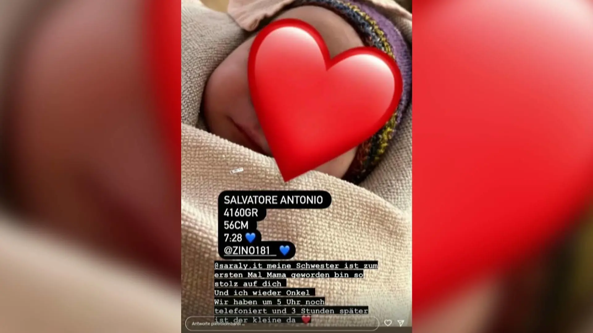 Pietro Lombardi ist Onkel geworden