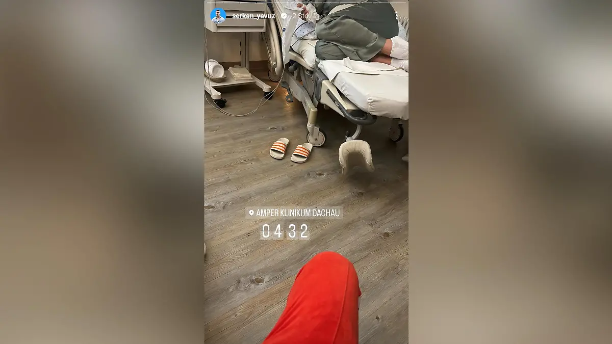 Samira Klampfl und Serkan Yavuz im Krankenhaus