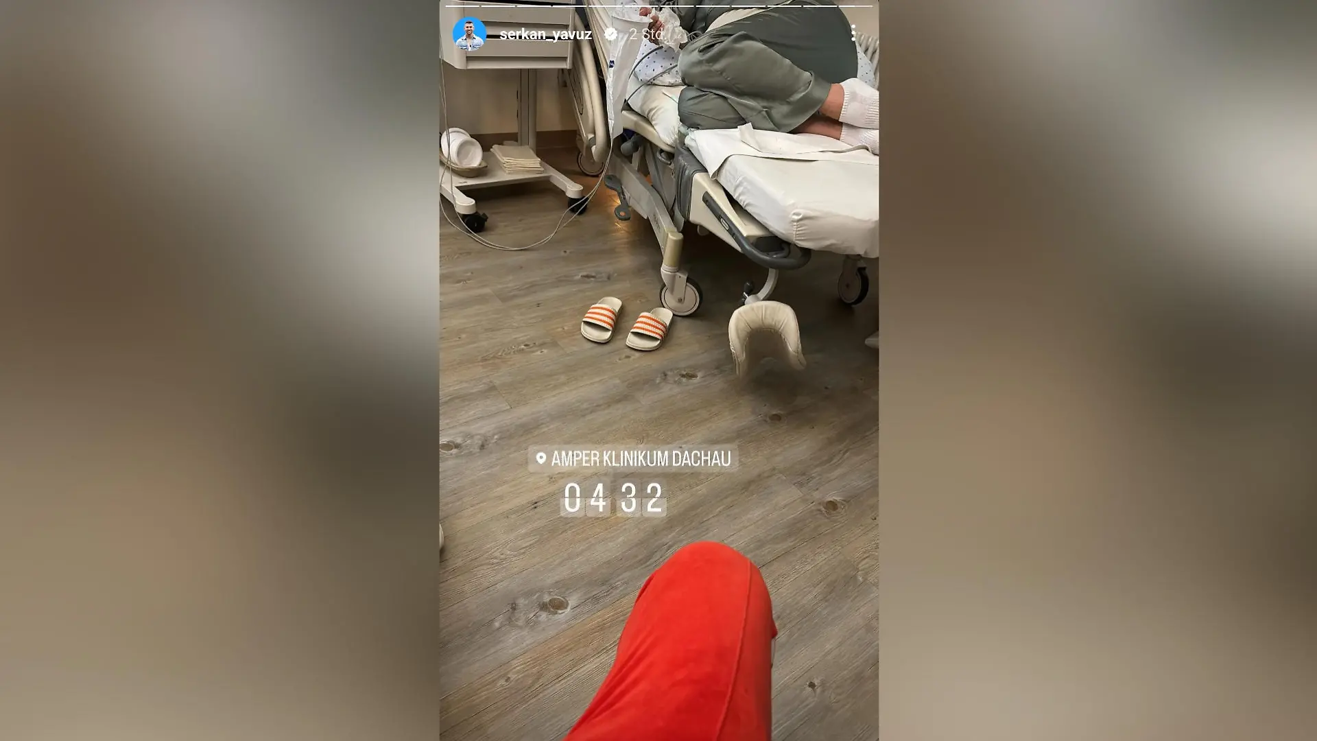 Samira Klampfl und Serkan Yavuz im Krankenhaus
