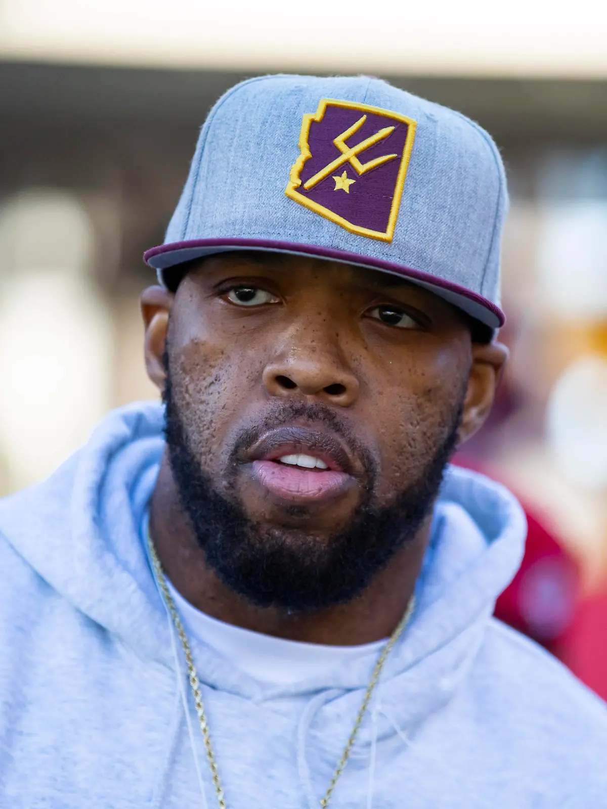 NCAA, College League, USA Football: Arizona at Arizona State, Nov 27, 2021 Tempe, Arizona, USA Arizona State Sun Devils former defensive end Terrell Suggs in attendance against the Arizona Wildcats at Sun Devil Stadium. Mandatory Credit: Mark J. Rebilas-USA TODAY Sports, 27.11.2021 13:59:57, 17447687, Arizona State Sun Devils, NCAA Football, Arizona State, Terrell Suggs, Sun Devil Stadium, Arizona Wildcats PUBLICATIONxINxGERxSUIxAUTxONLY Copyright: xMarkxJ.xRebilasx 17447687
