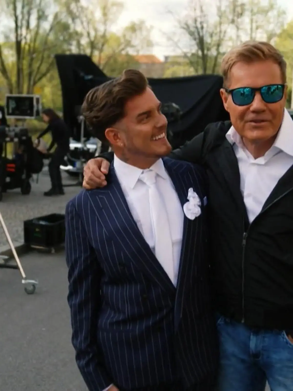 Bild zu: "Dieter Bohlen und Twenty4Tim drehen Musikvideo"