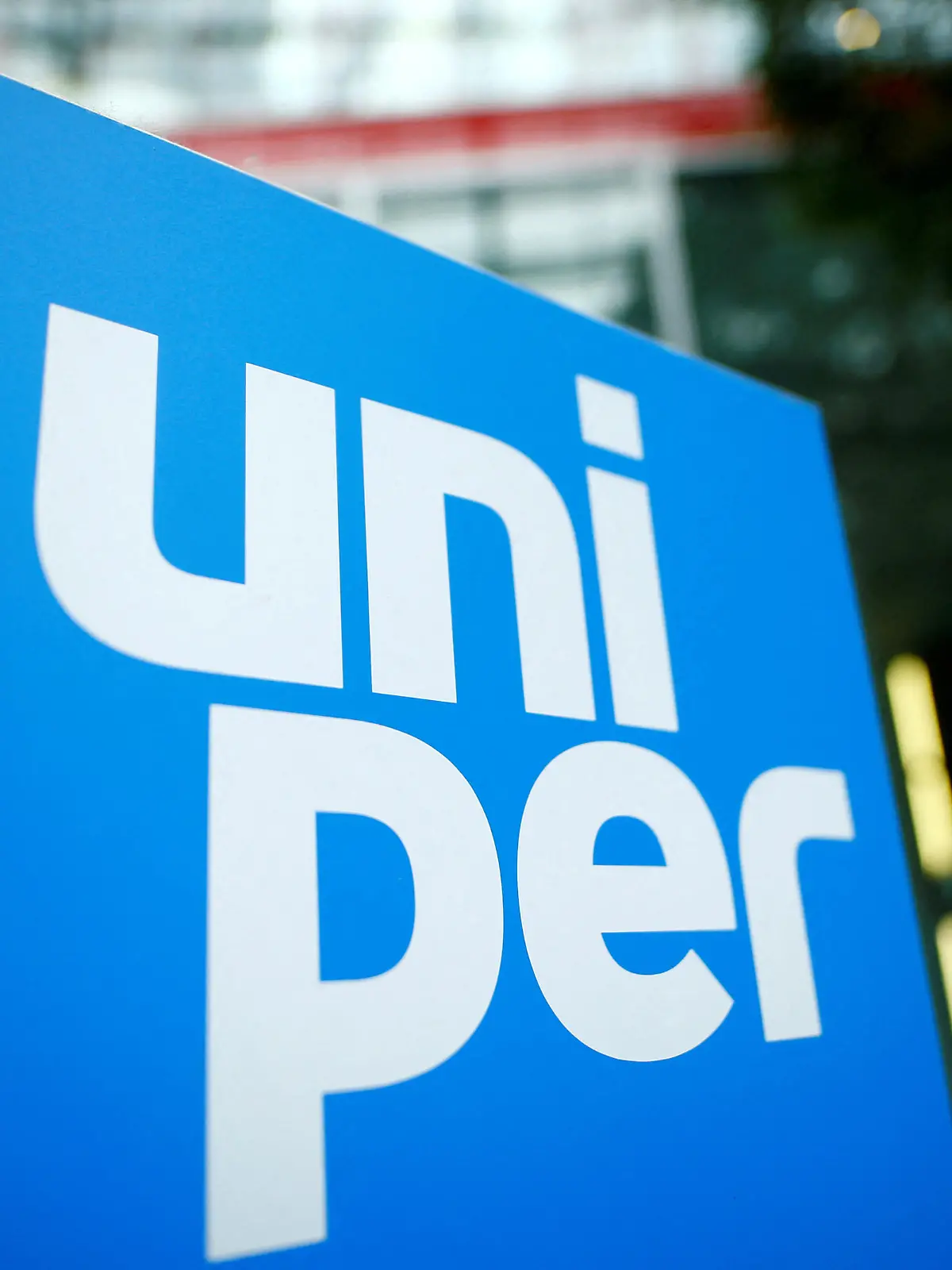 FILE PHOTO: The logo of German energy utility company Uniper SE is pictured in the company's headquarters in Duesseldorf, Germany, March 10, 2020. REUTERS/Thilo Schmuelgen/File Photo