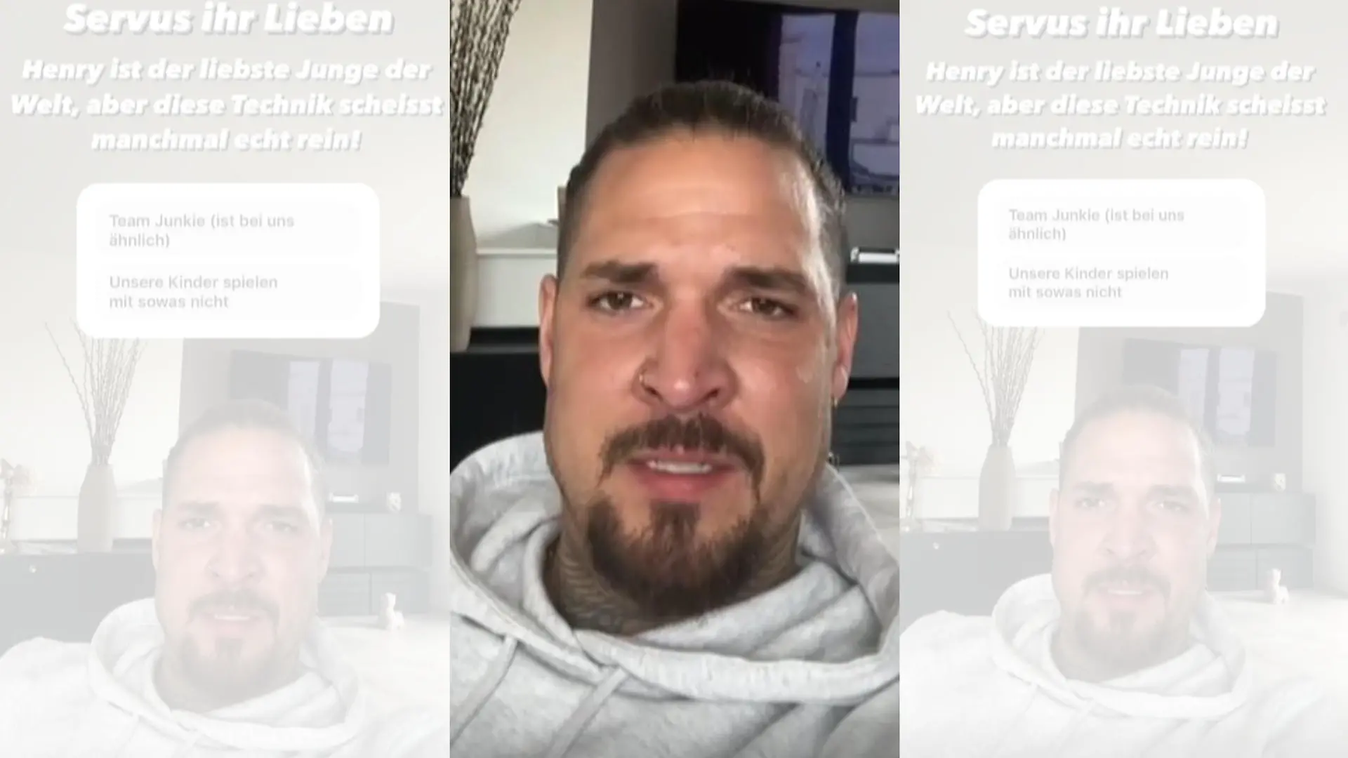 Zico Banach klagt bei Instagram über den Medienkonsum seines Stiefsohns Henry.