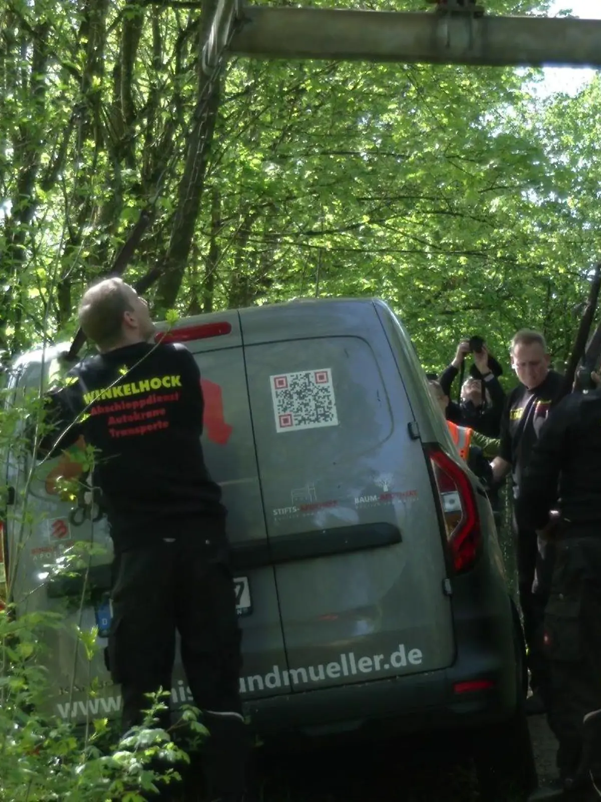 Lieferwagen-Bergung