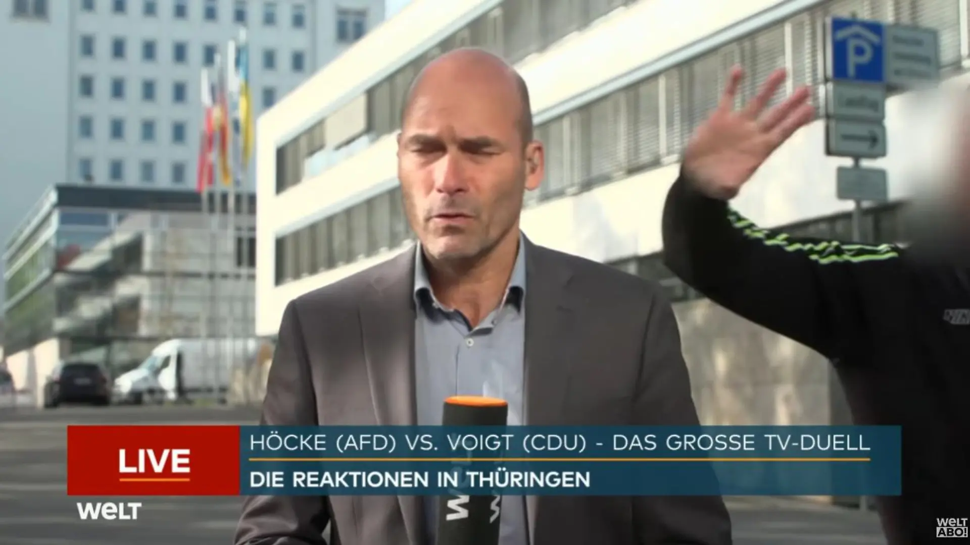 Angriff auf Welt-TV-Reporter Steffen Schwarzkopf während Liveschalte