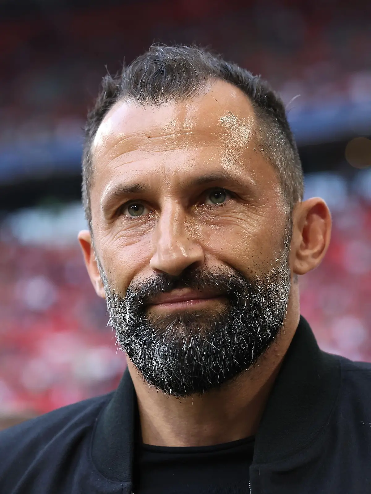 MUNICH, GERMANY - AUGUST 27: Hasan Salihamidzic, sporting director of FC Bayern München looks on prior to the Bundesliga match between FC Bayern München and Borussia Mönchengladbach at Allianz Arena on August 27, 2022 in Munich, Germany. (Photo by Alexander Hassenstein/Getty Images)
