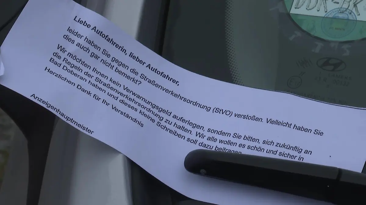 Kein Bußgeld in Bad Doberan