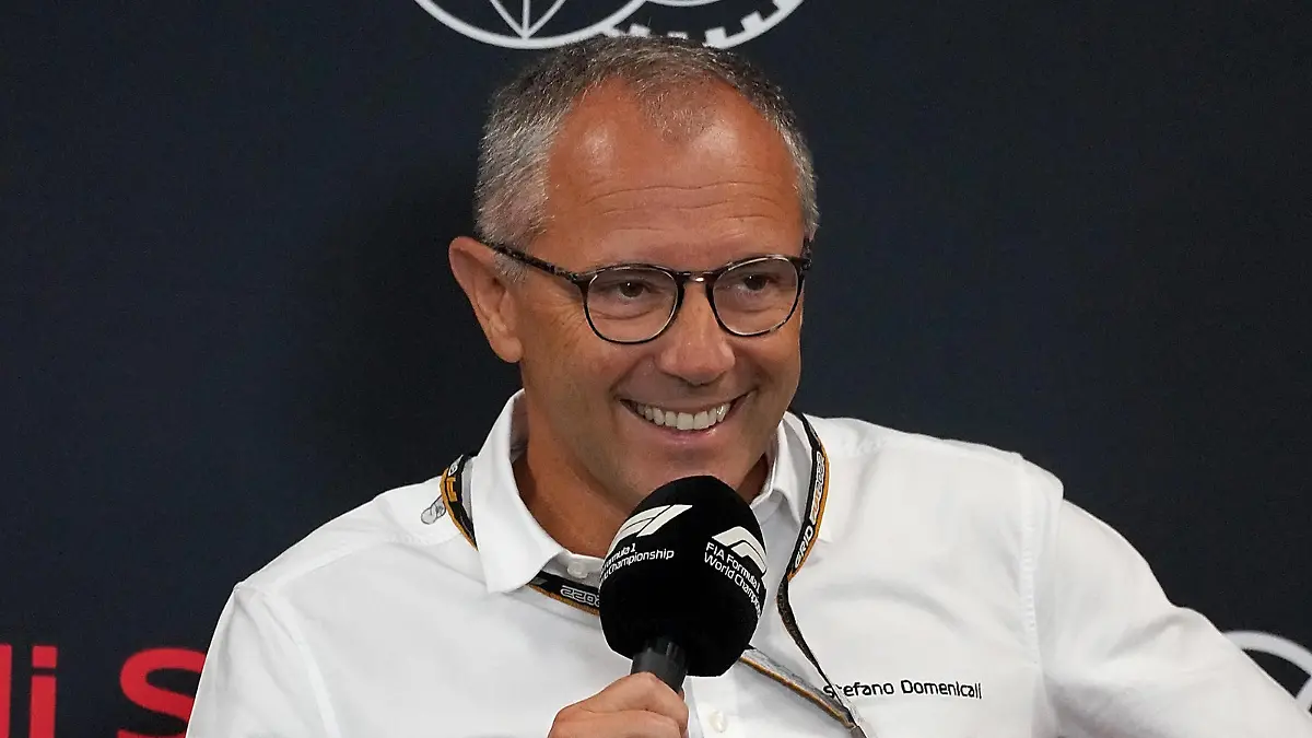 26.08.2022, Circuit de Spa-Francorchamps, Spa-Franchorchamps, FORMULA 1 ROLEX BELGIAN GRAND PRIX 2022
, im Bild
Pressekonferenz zum Einstieg von Audi in die Formel 1
Formel-1-CEO Stefano Domenicali / action press