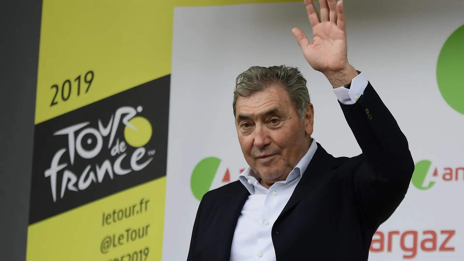 BRUSSELS, BELGIUM - JULY 6 : MERCKX Eddy pictured during stage 1 of the 106th edition of the 2019 Tour de France cycling race, a stage of 194.5 kms with start and finish in Brussels on July 06, 2019 in Brussels, Belgium, 6/07/2019 Motordriver Kenny Verfaillie - Photo by Peter De Voecht / Photo News CYCLISME : Tour de France 2019 - Etape 01 - 06/07/2019 PHOTONEWS/PANORAMIC PUBLICATIONxINxGERxSUIxAUTxHUNxONLY