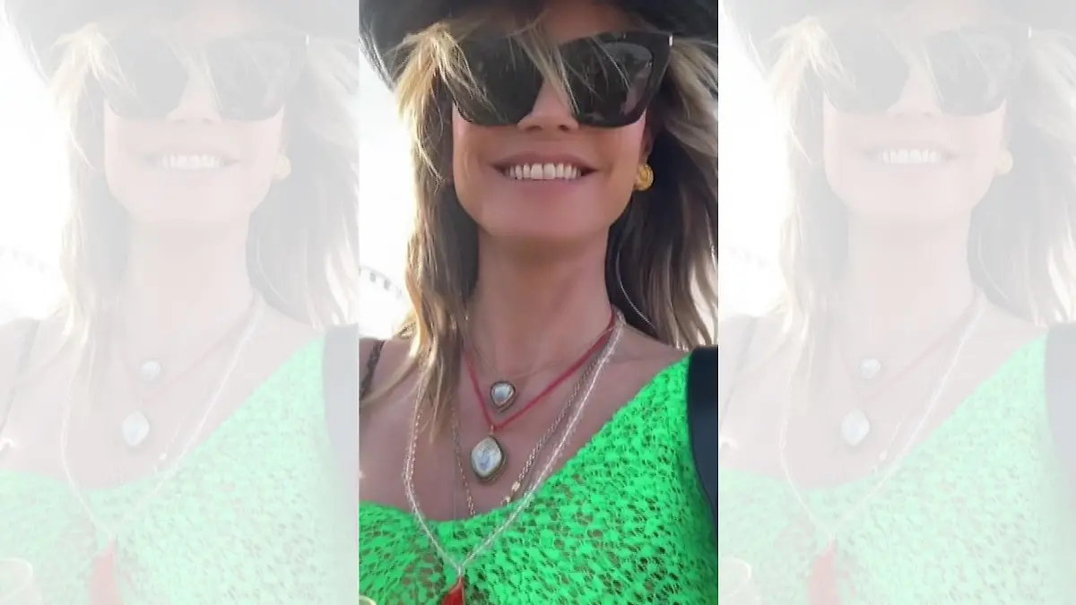 Heidi Klum feiert beim Coachella Festival.