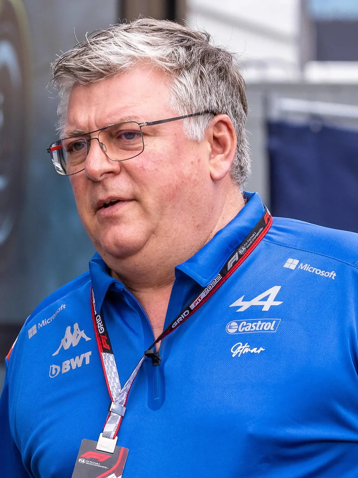  09.07.2022, Red Bull Ring, Spielberg, AUT, FIA, Formel 1, Grosser Preis von Österreich, Freies Training, im Bild Otmar Szafnauer Teamchef Alpine // Otmar Szafnauer Team Principal Alpine during the training for the Austrian FIA Formula One Grand Prix at the Red Bull Ring in Spielberg, Austria on 2022/07/09. / Expa Spielberg *** 09 07 2022, Red Bull Ring, Spielberg, AUT, FIA, Formula One, Austrian Grand Prix, Free Practice, in picture Otmar Szafnauer Team Principal Alpine during the training for the Austrian FIA Formula One Grand Prix at the Red Bull Ring in Spielberg, Austria on 2022 07 09 Expa Spielberg PUBLICATIONxNOTxINxAUTxRUSxPOL EP_gro